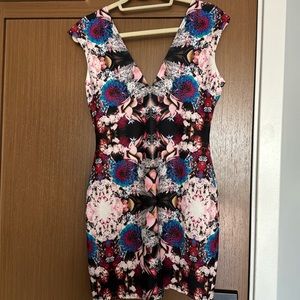 Multicolor mini lovers and friends dress